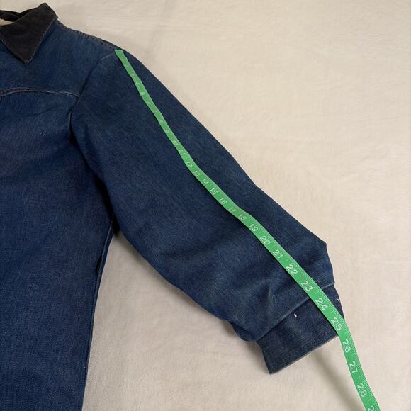 Vintage Wrangler Wrange Coat Denim Corduroy Sherpa Jacket Men’s Sz XXL 74254NV - Picture 8 of 15